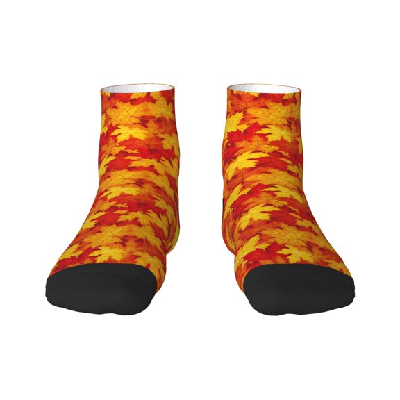 Rocae Vintage maple leaves autumn for Premium Adult Socks,Comfortable, Breathable, and Durable Socks, Perfect for Everyday Wear