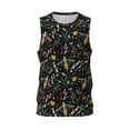 thumbnail image 1 of Rocae Wasp and Florals for Men's Basketball Jersey Lightweight and Breathable Athletic Tank Top,Quick-Drying Sports Jersey X-Large, 1 of 9