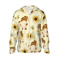 thumbnail image 1 of Rocae Watercolor Bee Honey Honeycomb Bee Print Breathable Sun Protection Hoodie Quick-Dry Lightweight Long Sleeve Hoodie Unisex Running Sports Shirt Medium, 1 of 9