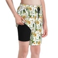 thumbnail image 1 of Rocae Watercolor Bright Sunflowers for Teen Beach Trunks Boys Swim Trunks with Compression Liner Quick Dry Board ShortsMedium, 1 of 9
