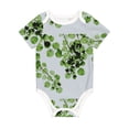 thumbnail image 1 of Rocae Watercolor Green Leaves for Baby Climbing Clothes Soft Baby Romper for Active Infants Comfortable and Breathable Crawling Jumpsuit Unisex Baby Outfit 2 Years, 1 of 8