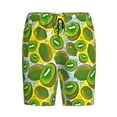 thumbnail image 1 of Rocae Watercolor Kiwi Fruits Summer for Men's Soft Sleep Pajama Shorts, Waistband and Pockets, 1 of 9