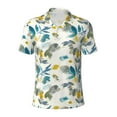 thumbnail image 1 of Rocae Watercolor Leaves for Men's Short Sleeve Polo Shirt, Quick Drying Performance Moisture Wicking Sports Men's Golf Shirt Small, 1 of 9
