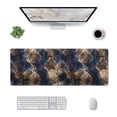 thumbnail image 1 of Rocae Watercolor Snake Skin for Gaming Mouse Pad, Mouse Pad Large, Office Computer Keyboard Mousepad, Keyboard and Mouse Pad with Stitched Edges,31.5 x 11.8 in, 1 of 1