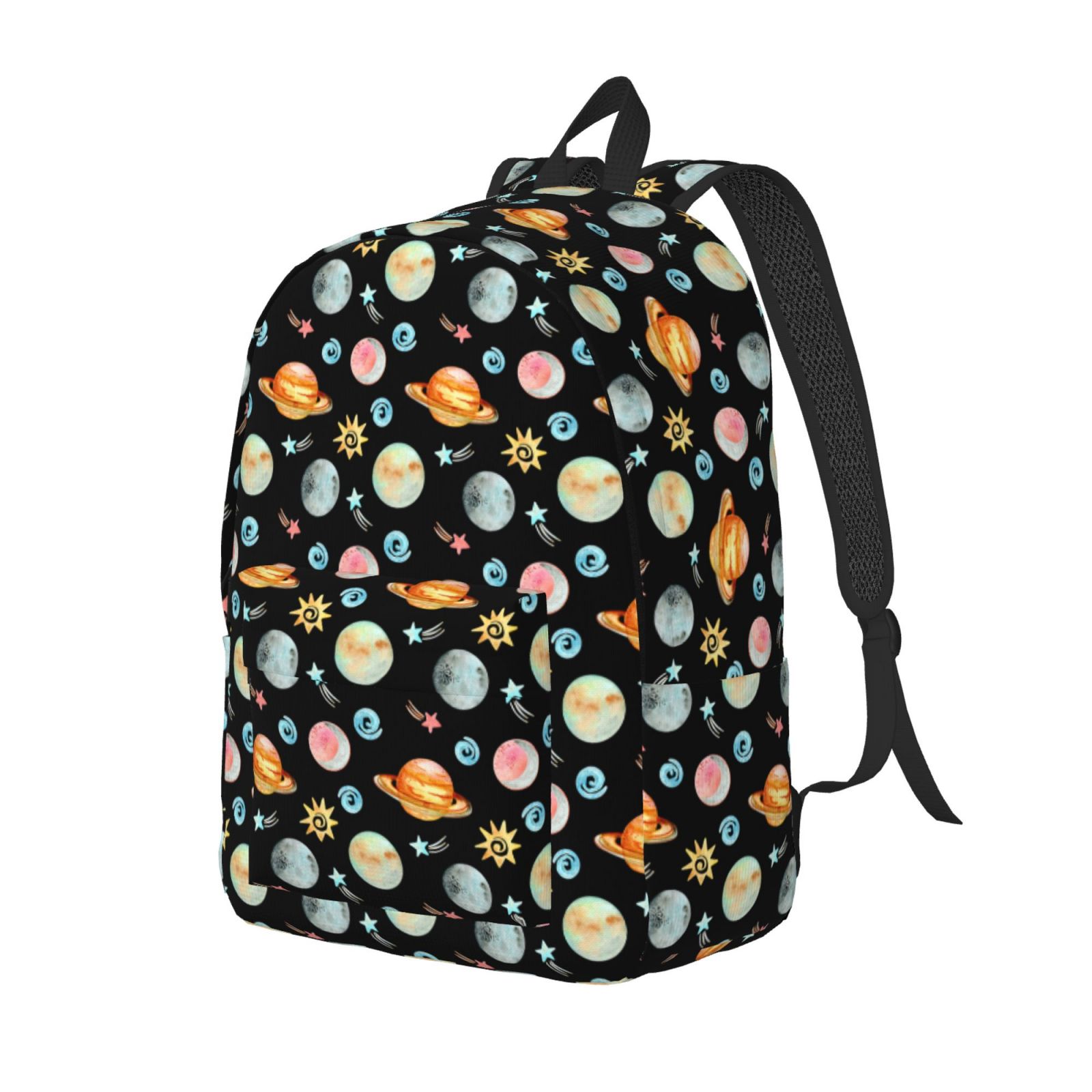Rocae Watercolor Space Planets for Canvas College Laptop Backpack for ...