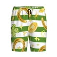 thumbnail image 1 of Rocae Watercolor St Patrick Day for Men's Soft Sleep Pajama Shorts, Waistband and Pockets, 1 of 9
