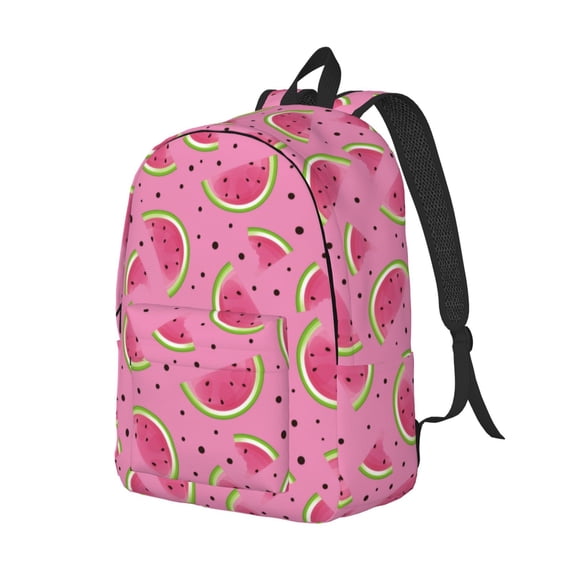 Rocae Watermelon for Durable Canvas Backpack Leisure Large Bag Travel Rucksack Multi-function Backpack Small