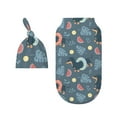 Rocae Watermelons Dachshunds for Baby Swaddle Blanket with Hats Set for