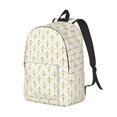 thumbnail image 1 of Rocae White And Gold Geometry for Durable Canvas Backpack Leisure Large Bag Travel Rucksack Multi-function Backpack Medium, 1 of 8