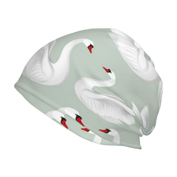 Rocae White Birds for Beanies Hats for Men Women Warm Chunky Knit Hats Winter