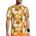 thumbnail image 1 of Rocae White Floral and Butterflies for Men's Mesh Quick-Dry Short Sleeve Workout T-Shirt,Mens Crew Neck Tee Lightweight Soft Classic T Shirts, 1 of 9