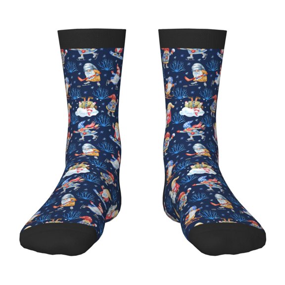 Rocae Winter old man Playtime for Girls Boys Crew Socks,Children's Socks, Kids Socks, Toddler Socks: Daily Wear with Kids School Uniform