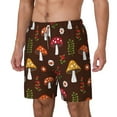 thumbnail image 1 of Rocae Woodland Mushroom for Men's Swim Trunks Quick Dry With Two Side Pockets and One Lined Patch PocketLarge, 1 of 9