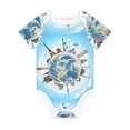 thumbnail image 1 of Rocae World Travel for Baby Climbing Clothes Soft Baby Romper for Active Infants Comfortable and Breathable Crawling Jumpsuit Unisex Baby Outfit 3 Months, 1 of 8