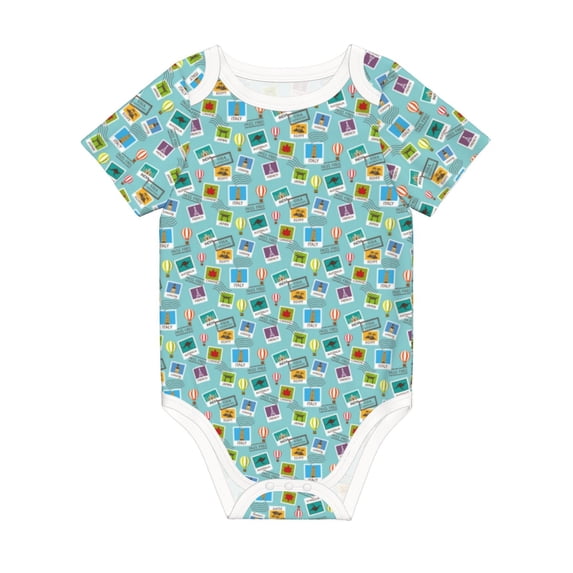 Rocae World Travel1 for Baby Climbing Clothes Soft Baby Romper for Active Infants Comfortable and Breathable Crawling Jumpsuit Unisex Baby Outfit 9M