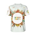 thumbnail image 1 of Rocae World Travel3 for Breathable Men's Baseball T-Shirt Fashionable Casual Baseball Jersey, Moisture-wicking Sportswear Large, 1 of 9