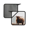 thumbnail image 1 of Rocae Yak for Square Silicone Anti-scalding Mat Trivet Hot Pads for Kitchen Counter, Silicone Trivets for Hot Pots and Pans, 1 of 8