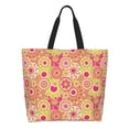 thumbnail image 1 of Rocae Yellow Flowers for Big Capacity Shoulder Bag with Pockets,Tote Bag for Women Handbag, 1 of 8