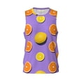 thumbnail image 1 of Rocae Yellow Lemon And Orange for Men's Basketball Jersey Lightweight and Breathable Athletic Tank Top,Quick-Drying Sports Jersey X-Large, 1 of 9