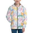 thumbnail image 1 of Rocae Zebra Colourful for Zip Up Hoodies for Teen Sweatshirt with Hood-Medium, 1 of 6