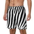 thumbnail image 1 of Rocae Zebra for Men's Swim Trunks Quick Dry With Two Side Pockets and One Lined Patch PocketXX-Large, 1 of 9
