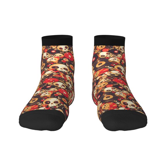 Rocae cute record music Skull for Premium Adult Socks,Comfortable, Breathable, and Durable Socks, Perfect for Everyday Wear