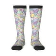 thumbnail image 1 of Rocae different patchwork for Novelty Casual compression Socks For Women Men Contrast Color Stockings, 1 of 6