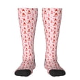 thumbnail image 1 of Rocae gnomes and hearts for Novelty Casual compression Socks For Women Men Contrast Color Stockings, 1 of 6