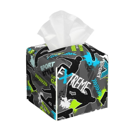 Rocae sport sonw board for High-grade Leather Tissue Box,Office Tissue Box,Tissue Box Cover Square 5.2×5.2×5.2