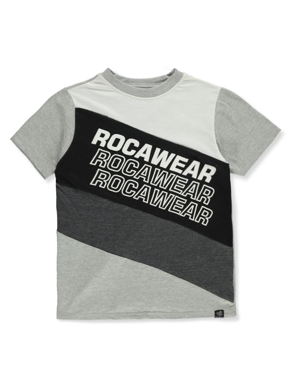 Rocawear Boys' Stripe T-Shirt - gray, 10 - 12 (Big Boys) - Walmart.com