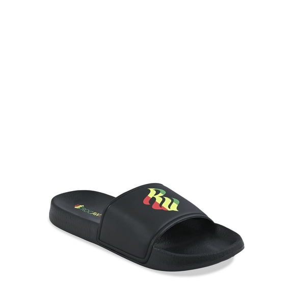 Rocawear Men's Brighton Logo Athletic Slide Sandal
