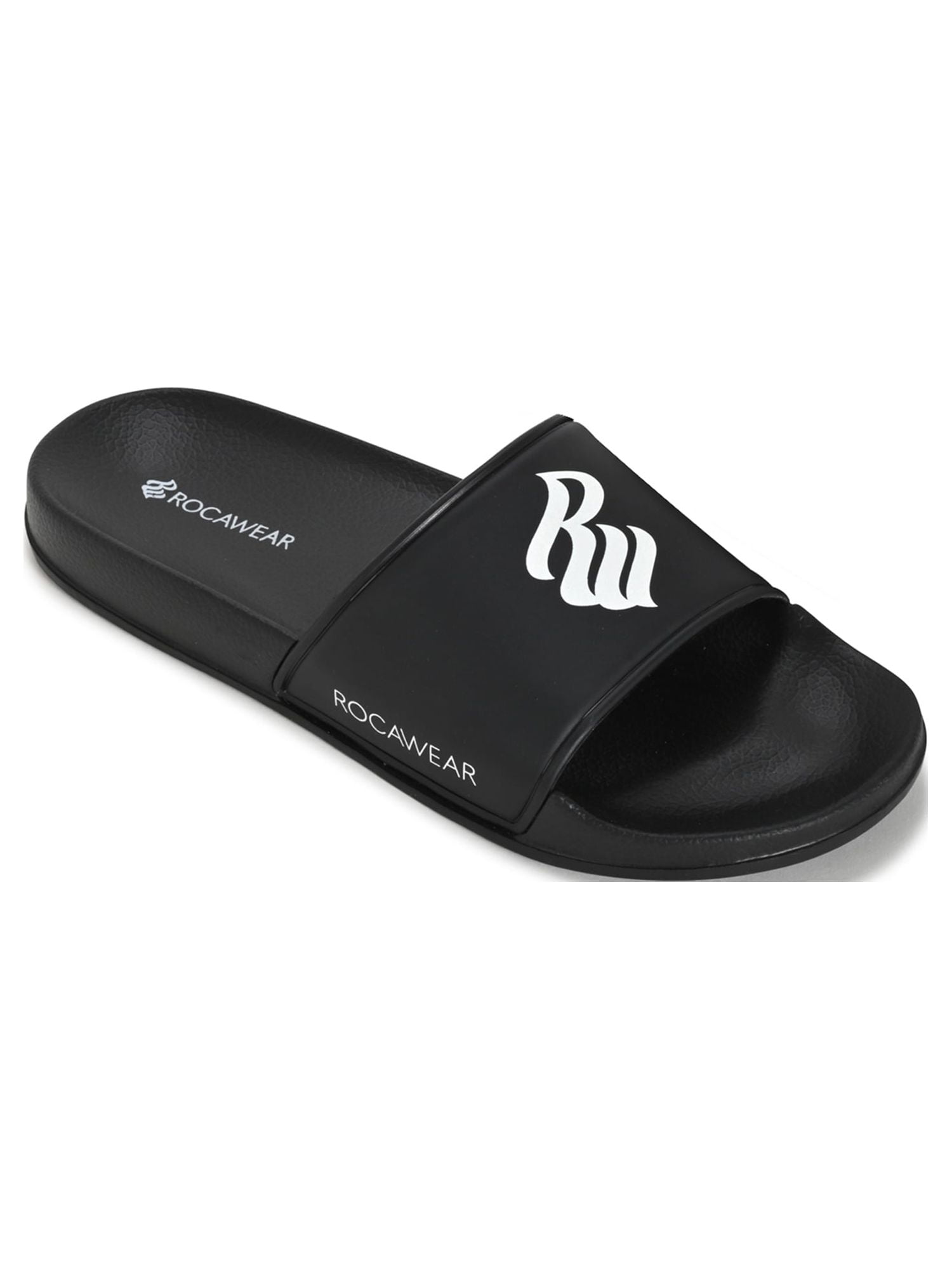 Rocawear Men's Brighton Logo Slide Sandal for Summer Beach Pool -  Walmart.com