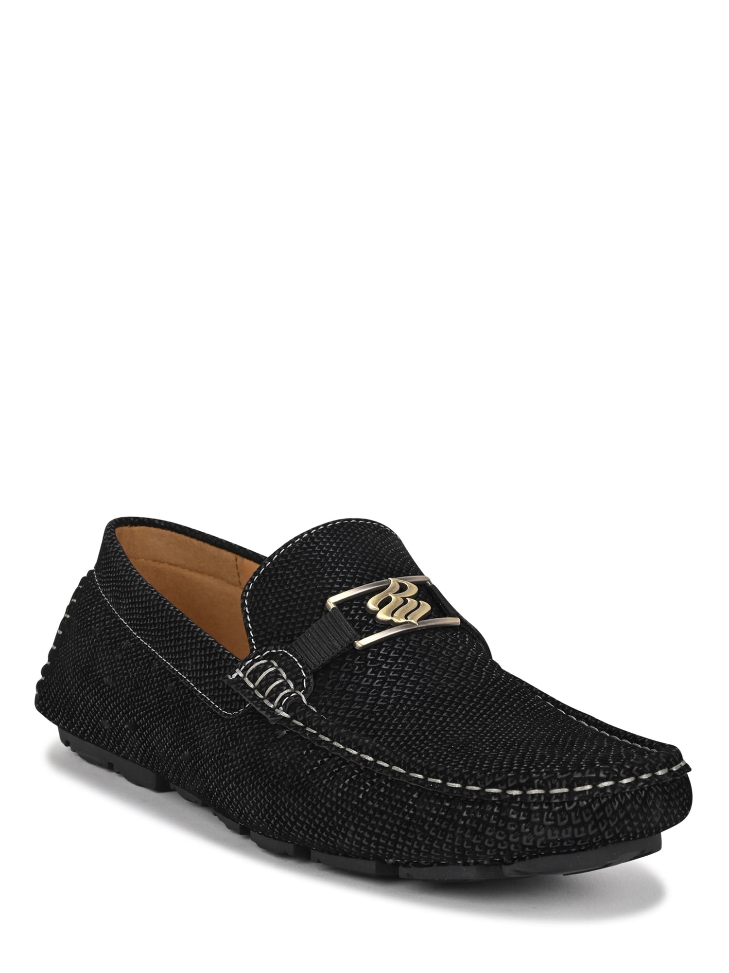 Rocawear Men's Dwight Loafers, Round Toe Black, Size 12