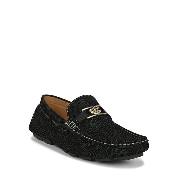Rocawear Men's Dwight Loafers, Round Toe Black, Size 12