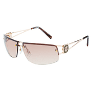 Rocawear Mens R1022 Metal Wrap UV400 Protective Rectangular Fashion Sunglasses, 63mm