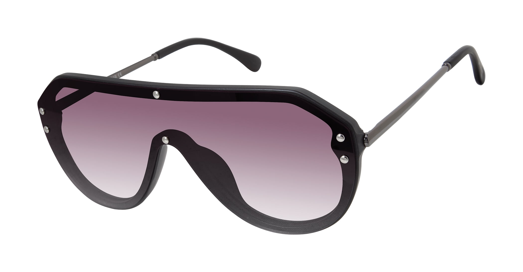 Rocawear Men's R1509 UV400 Protective Shield Rectangular Fashion Sunglasses, 147mm
