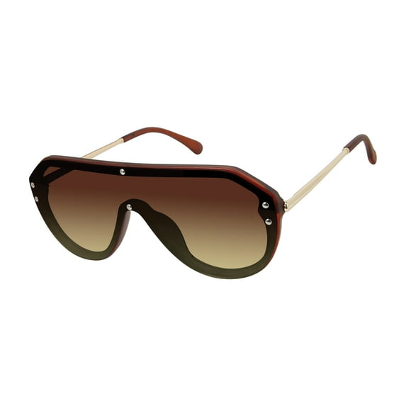 Rocawear Men's R1509 UV400 Protective Shield Rectangular Fashion Sunglasses, 147mm