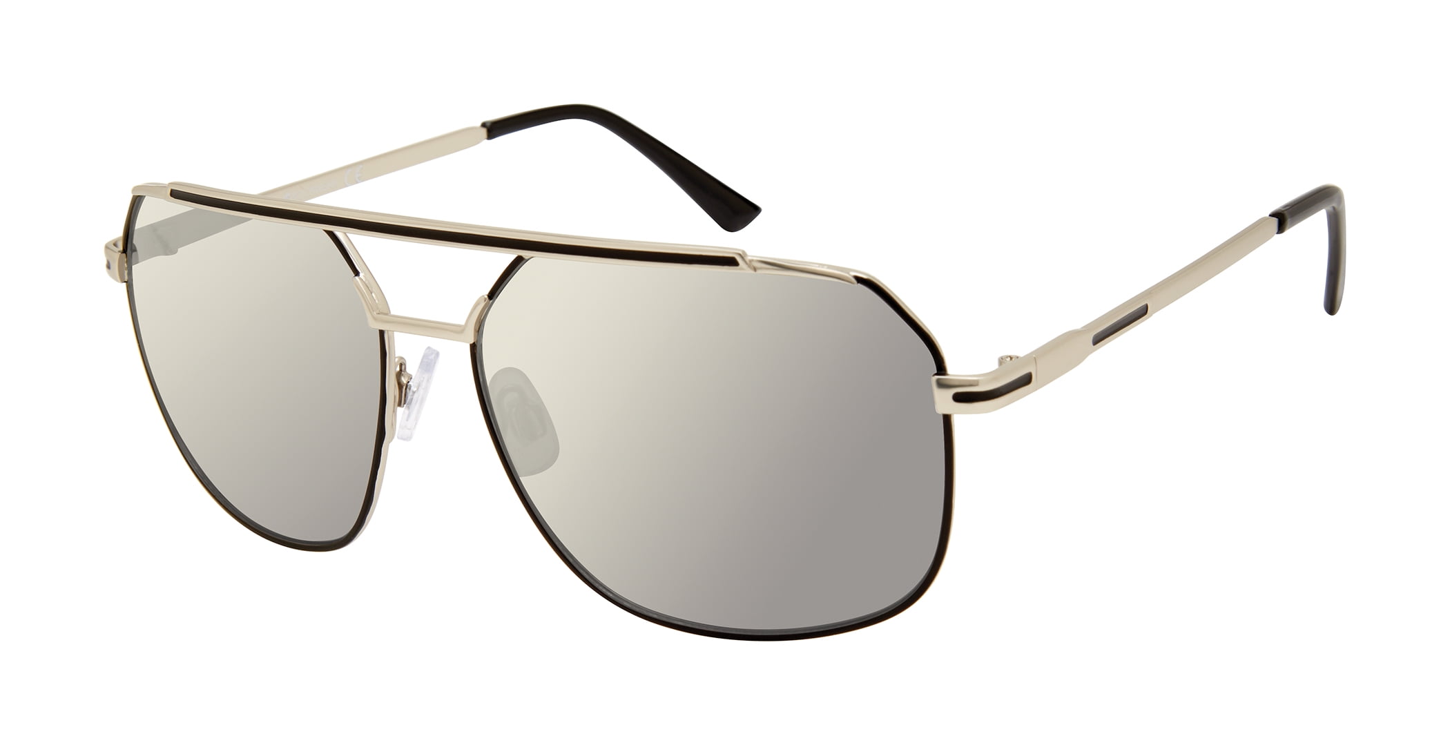 Rocawear Men's R1517 Metal UV400 Protective Aviator Pilot Fashion Sunglasses, 58mm