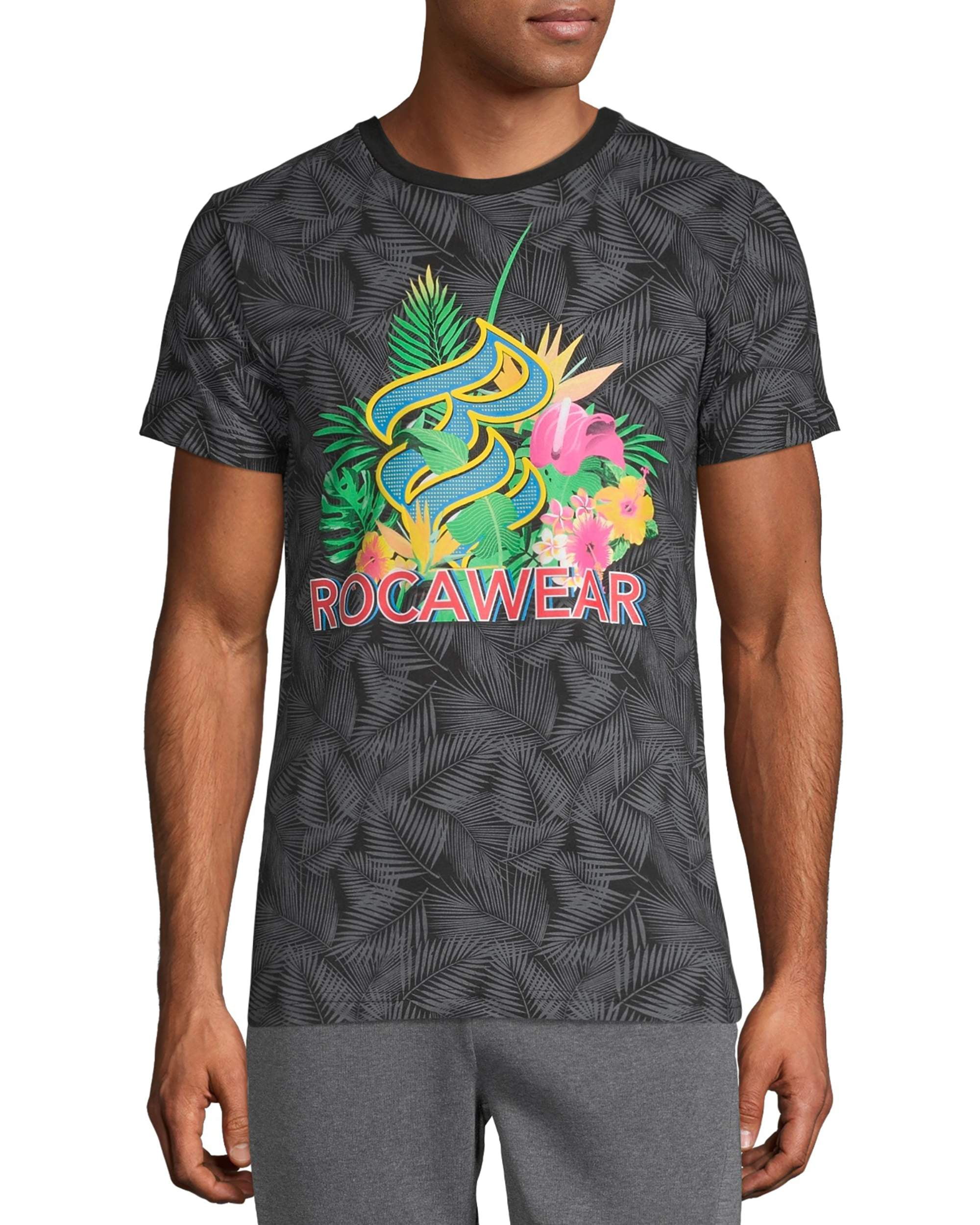 cylinder dateret galning Rocawear Men's Tropical Short Sleeve T-shirt - Walmart.com