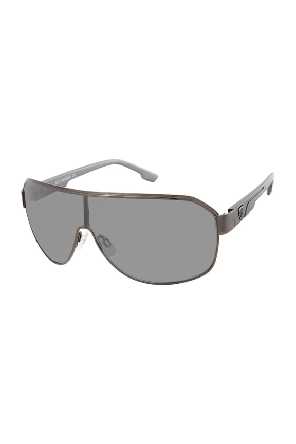 R1490 Men's Metal Shield UV Protective Rectangular Sunglasses. Gifts for Men, 135 mm