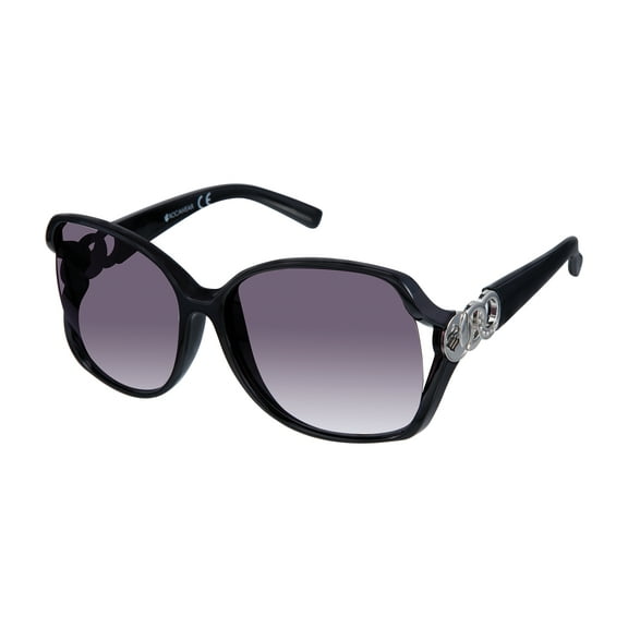 Rocawear Women's R3275 Oversized Rhinestone UV400 Protective Square Fashion Sunglasses, 65mm