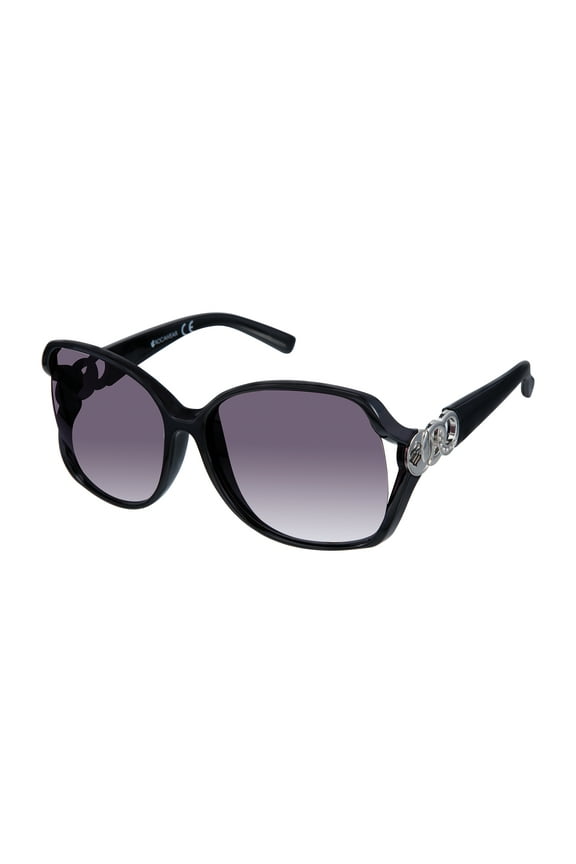 Women's R3275 Oversized Rhinestone UV400 Protective Square Fashion Sunglasses, 65mm