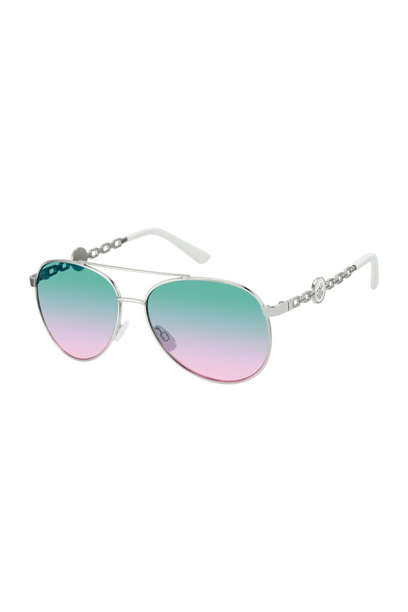 Women's R3297 Classic UV400 Protective Metal Aviator Fashion Sunglasses, 60mm