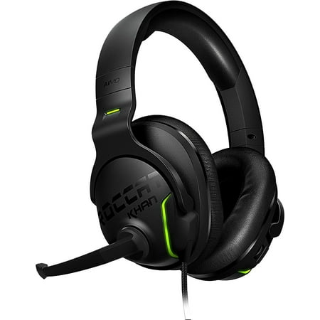 ROCCAT - Khan AIMO RGB Wired Hi-Res 7.1 Surround Sound Gaming Headset - Black