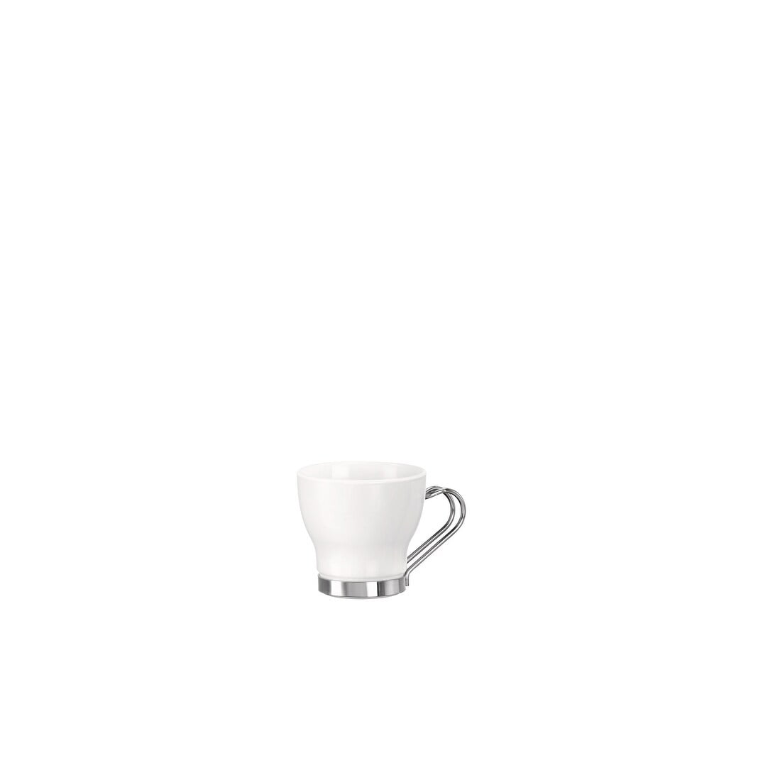 Rocco Bormioli Bormioli Rocco Aromateca 3.75 oz. Espresso Cup with Stainless Steel Handle ,Set of 4