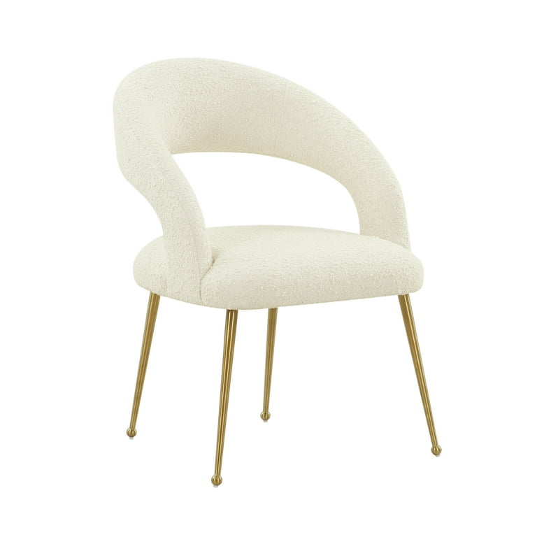 Cream check dining discount chairs