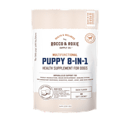 Rocco & Roxie Multifunctional Puppy 8-in-1 Supplement, Multivitamin Soft Chews Duck Flavor, 60 Count