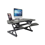 Rocelco 46 Adjustable Corner Standing Desk Converter Black R CADRB-46