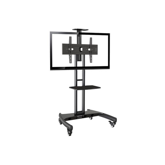 Rocelco VSTC 32"-70" Mobile Flat Screen, Monitor, A/V and TV Cart with A/V Component and Webcam Shelves (R VSTC)