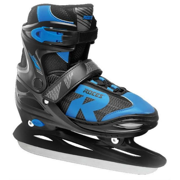 Roces Boy's Jokey 2.0  Figure Ice Skates Superior Italian Black/Blue (13-2)